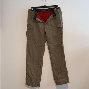 Men's khaki fleece lined Cargo Pants